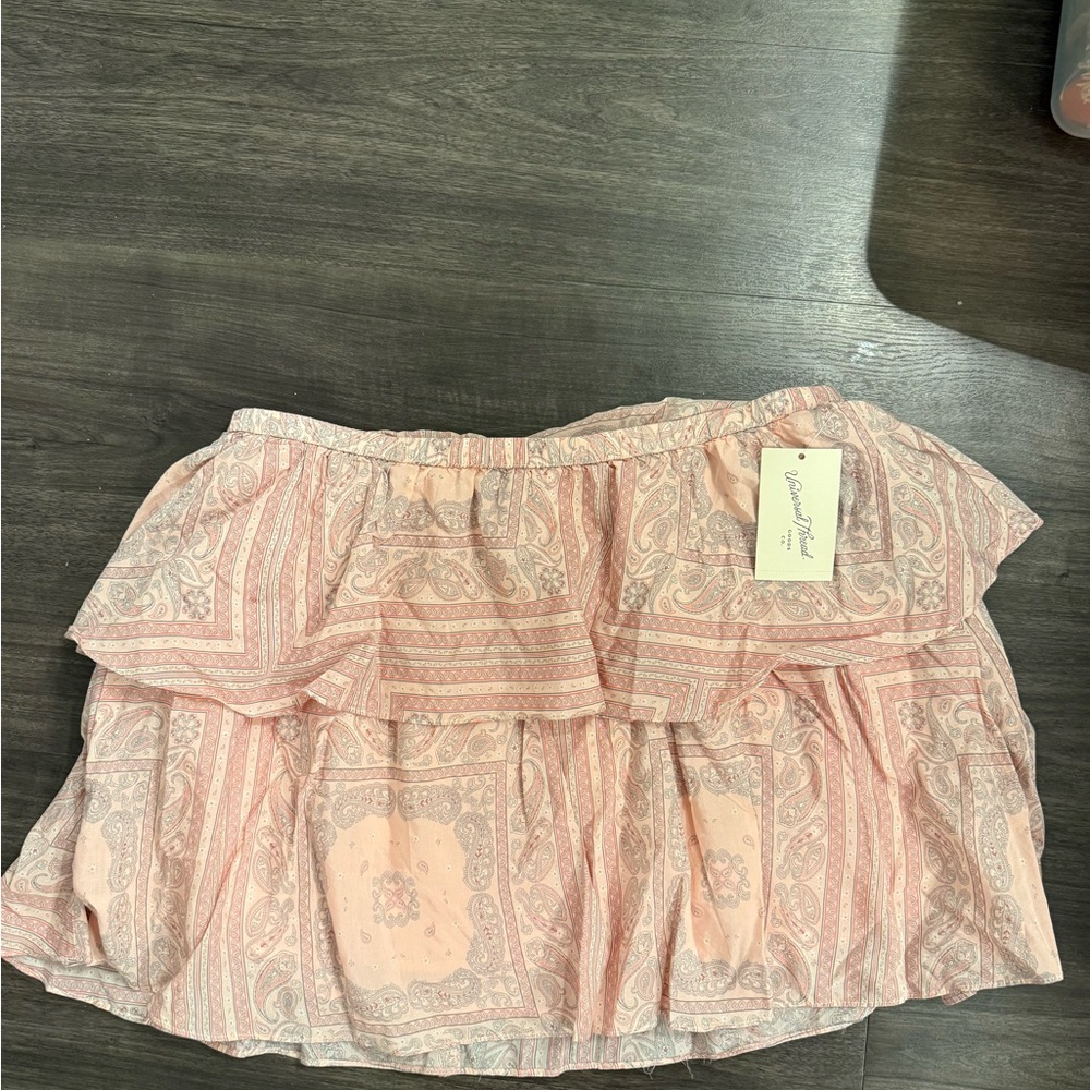 Universal Thread A-Line Skirt in Pink Pattern